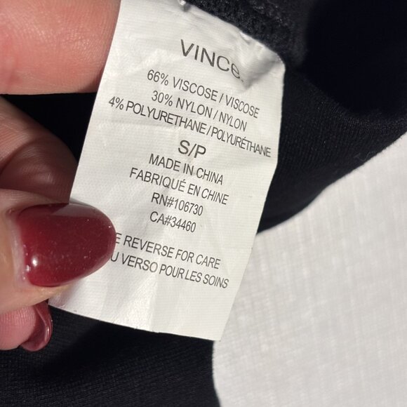 Vince Womens Black Stretchy Leggings S - Picture 7 of 8
